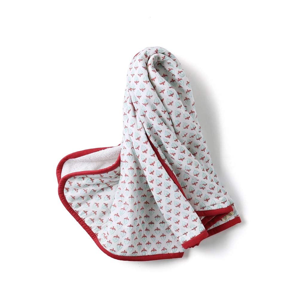 Malabar Baby Hooded Towels - 100% Cotton 34x34 Inch Ultra Soft Unisex Newborn & Toddler Towel - Perfect for Bath Time, Swimming, and Beach Outings (Miami)
