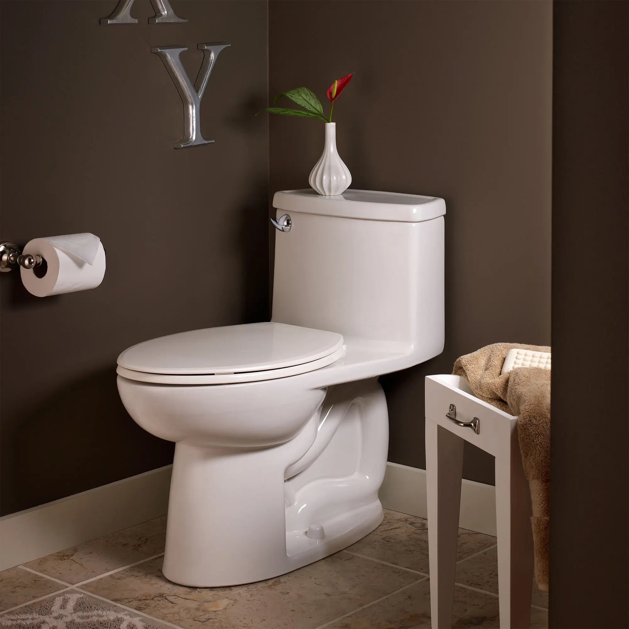 Compact Cadet® 3 One-Piece 1.28 GPF/4.8 LPF Elongated Toilet with Soft-Close Seat - Water-Saving Chair Height Design for Small Bathrooms & Powder Rooms