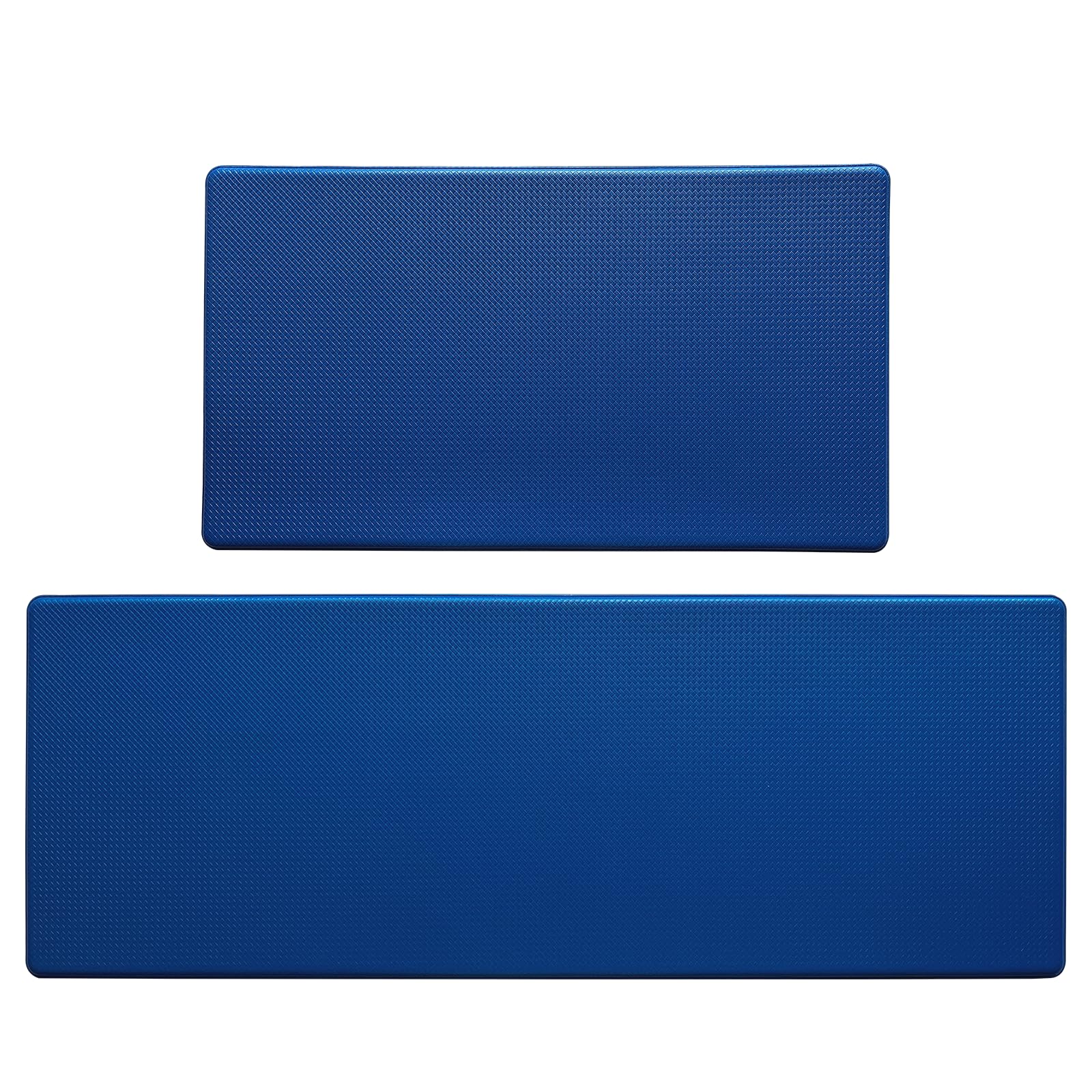 **Artnice Anti-Fatigue Kitchen Floor Mats - 2-Pack Memory Foam Comfort Mats, Waterproof & Non-Slip, Navy Blue (0.47