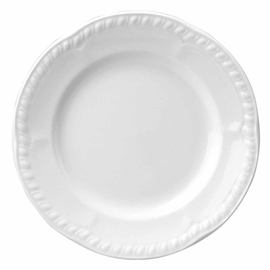 Churchill Buckingham 10-Inch White Dinner Plate - Set of 24 for Restaurants, Catering & Home Dining | Durable Porcelain Tableware (W BP101)