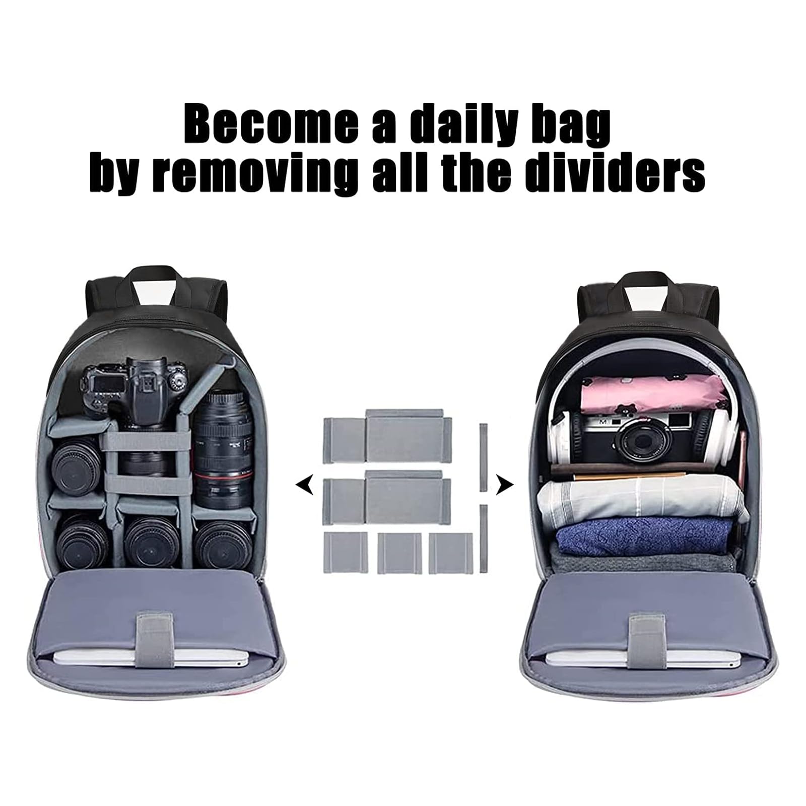 Professional Waterproof DSLR/SLR Mirrorless Camera Backpack - Compatible with Sony Canon Nikon - Perfect for Travel, Hiking & Photography Sessions