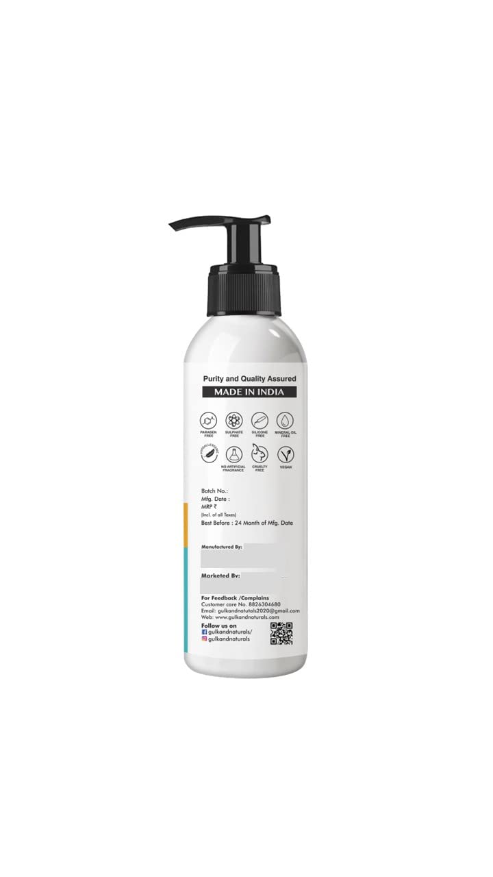 Gulkand Aloe Vera Green Tea Cucumber Body Wash - Hydrating & Glowing Skin Care for Men & Women (200ml) | Perfect for Dry Skin & Daily Shower Routine