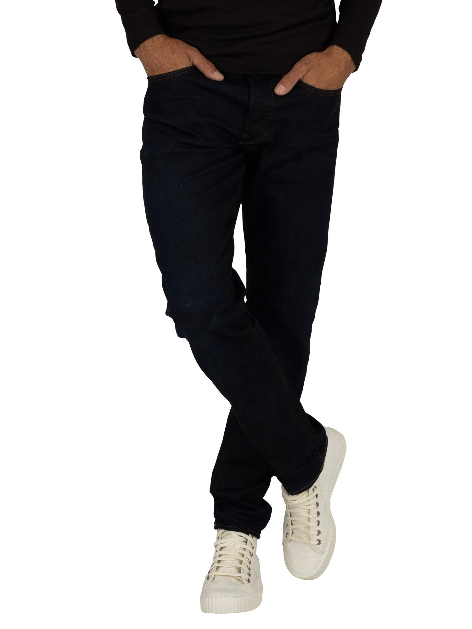 G-Star Raw Men's Core 3301 Straight Tapered Fit Jeans | Premium Denim Pants for Men | Perfect for Casual Wear & Everyday Outfits