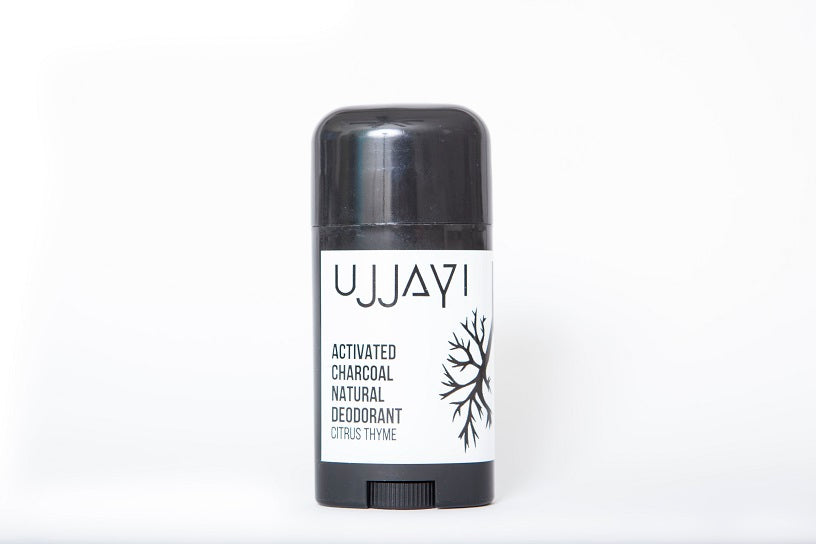 Natural Activated Charcoal Deodorant for Men & Women - Citrus Thyme Scent, Aluminum-Free & Vegan - Fresh All Day Protection for Gym, Work & Outdoor Activities