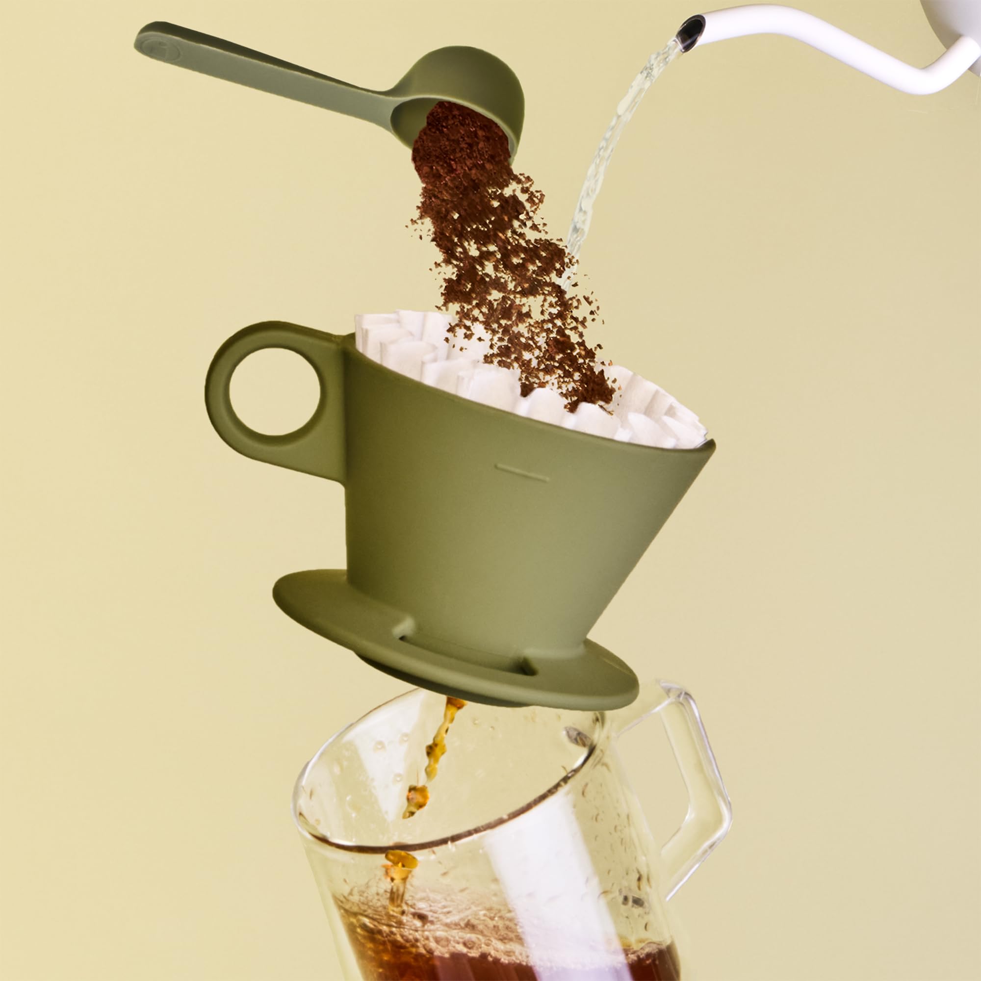Verve Dripper Pour Over Coffee Maker - Manual Brew Set for Home & Office