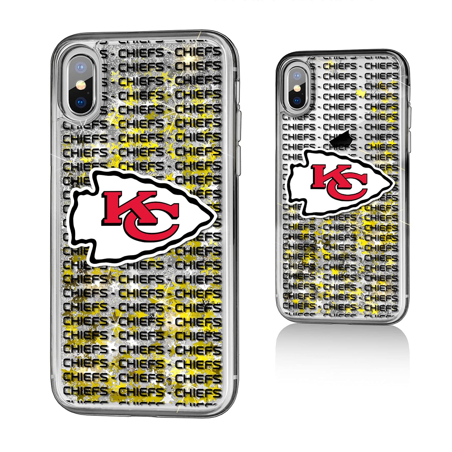 Kansas City Chiefs Glitter iPhone Case - Durable Protective Cover for iPhone 12/13/14/15 Pro Max - Perfect for Game Day, Tailgating & Chiefs Fan Gifts