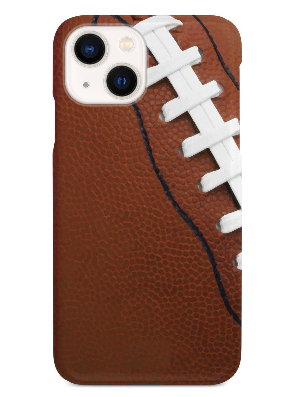 3D Textured iPhone 15 Case with Rubber Bumper - Protective Football Design Phone Cover for Apple iPhone 15 - Durable Shockproof Case for Sports & Outdoor Activities