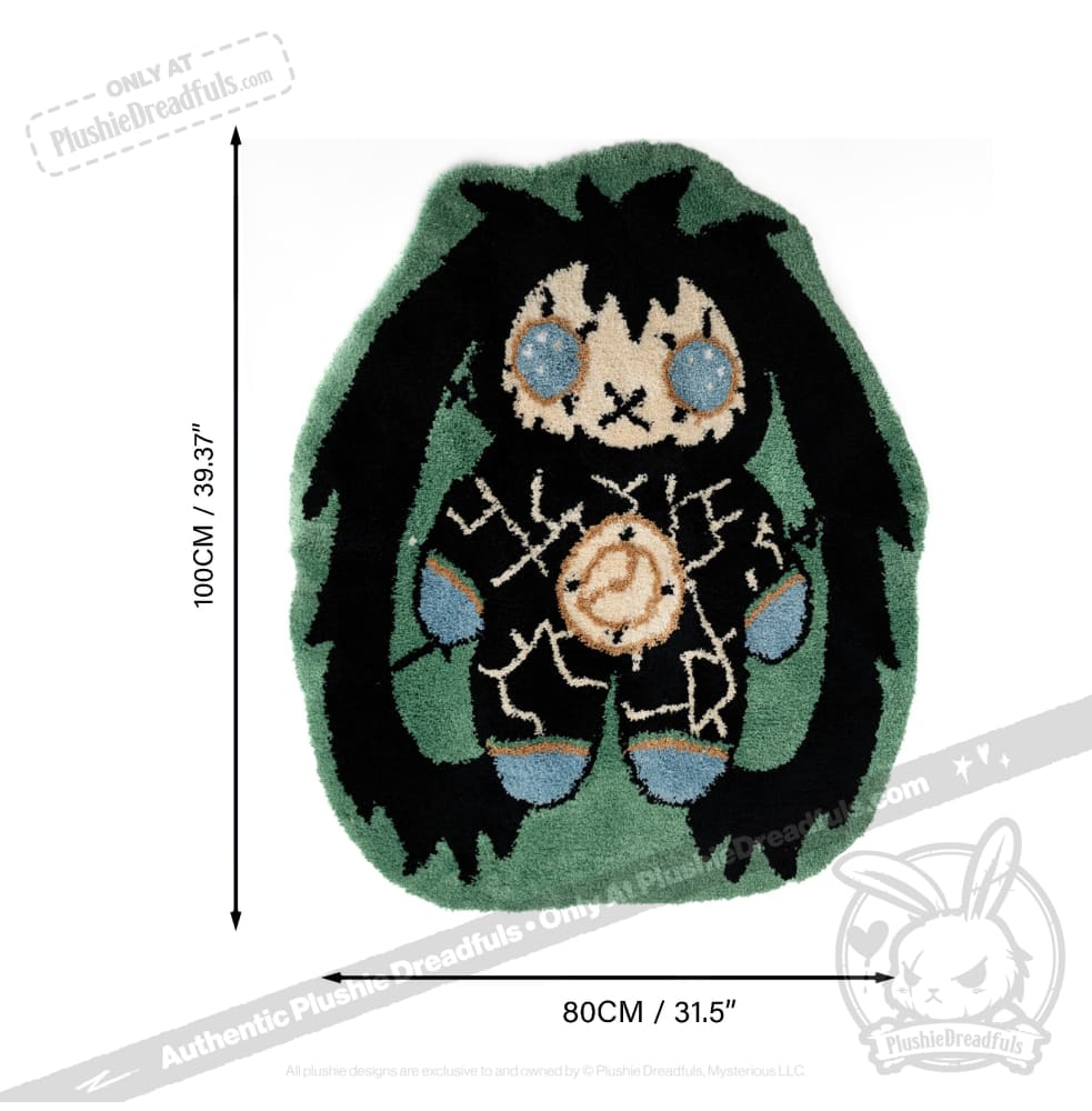 Soft and Plush Dissociation Rabbit Rug - Cozy Faux Fur Floor Mat for Bedroom, Nursery, or Living Room - Perfect for Kids, Pets, and Home Decor