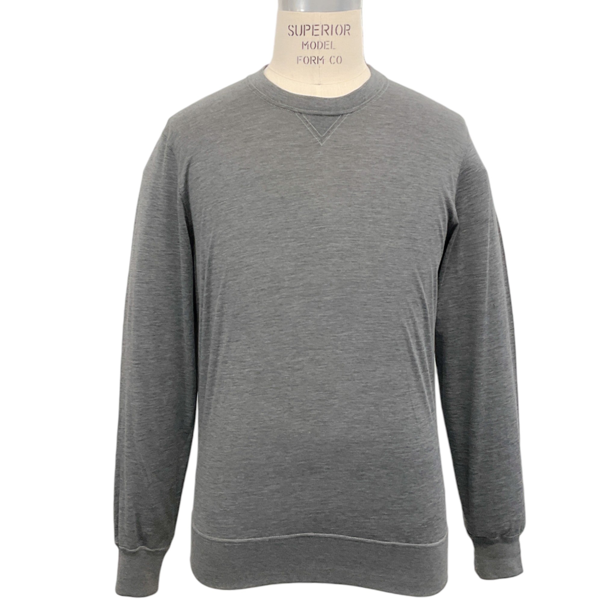 Brunello Cucinelli Men's Grey Silk Cotton Blend T-Shirt - Premium Luxury Casual Tee for Business & Weekend Wear