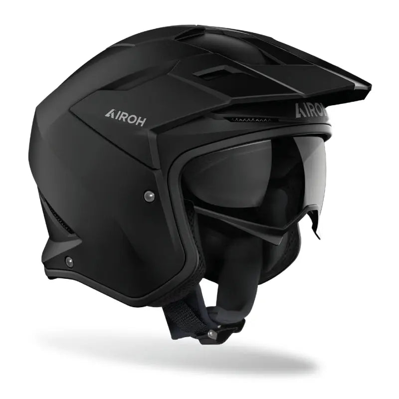 Airoh Kombakt Motorcycle Helmet - Matte Black Full Face Helmet for Men & Women - DOT & ECE Certified - Ideal for Street Biking, Racing & Urban Commuting