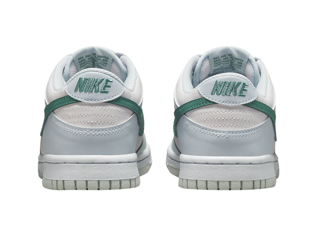 Nike Dunk Low GS Kids Shoes - Football Grey, Mineral Teal, Pearl Pink | Comfortable Sneakers for Boys & Girls | Perfect for School, Sports & Casual Wear