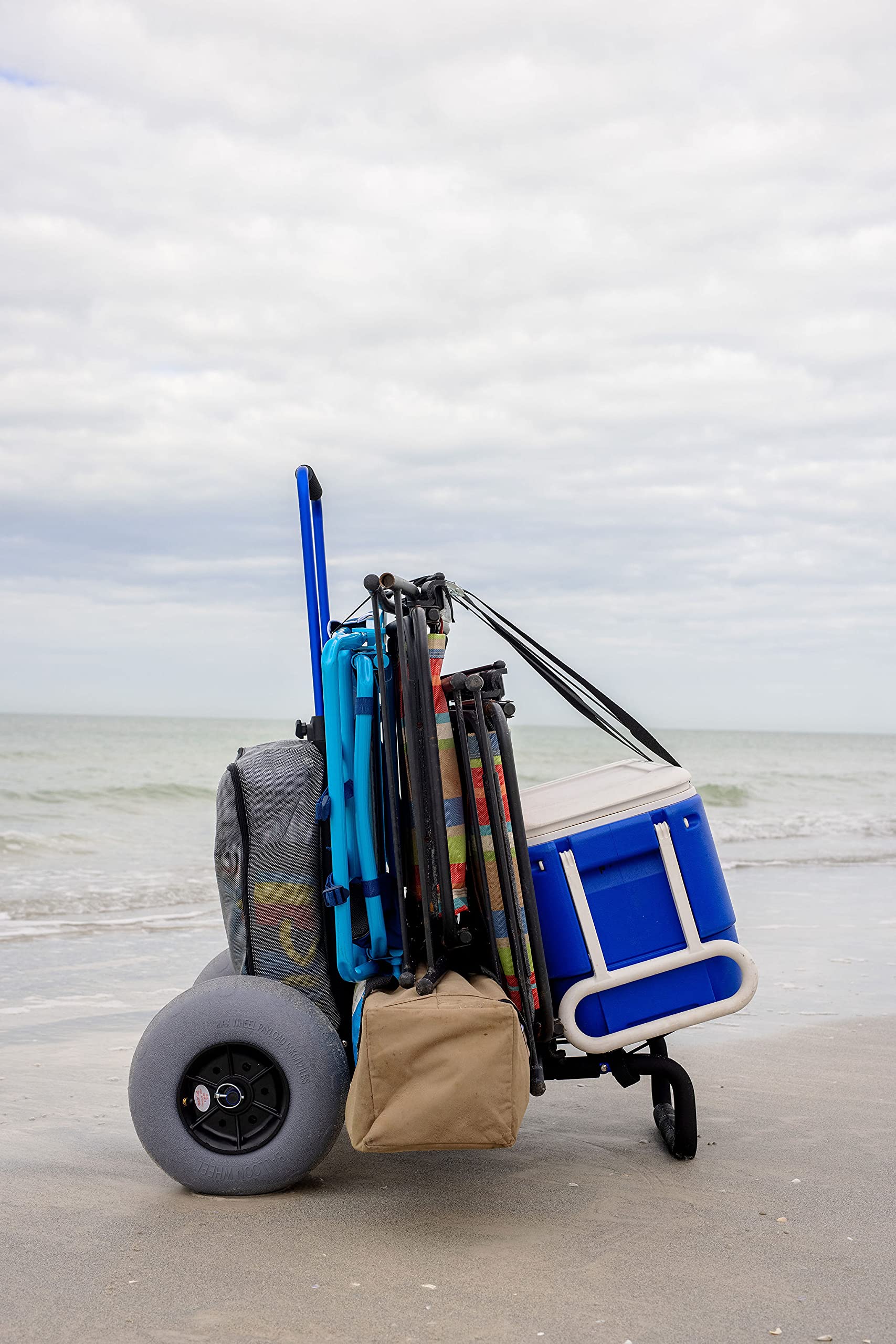 My Beach Cart® - Original Patented Rust-Free Aluminum Folding Beach Wagon with 13