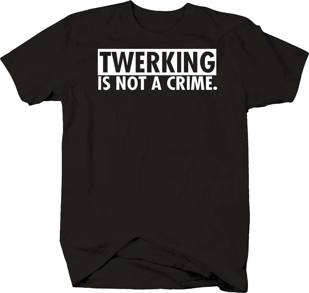 Funny Dance & Fitness Pop Culture T-Shirt - 'Twerking is Not a Crime' Slogan Tee for Women | Gym, Dance Class, Casual Wear