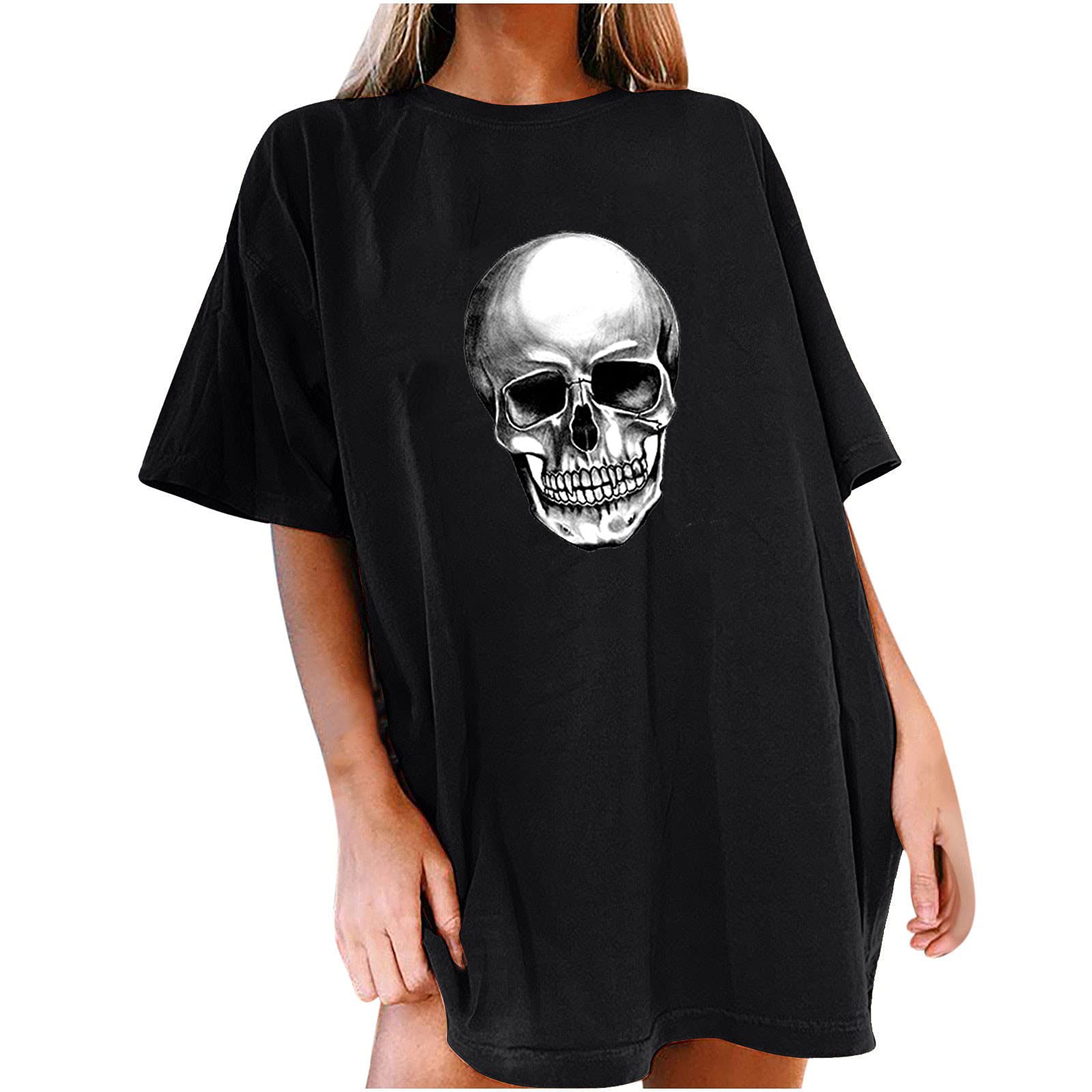 Vintage Graphic Oversized T-Shirts for Women & Teen Girls - Soft Short Sleeve Summer Casual Tops & Blouses | Perfect for Streetwear, Beach Days & Relaxing Outfits