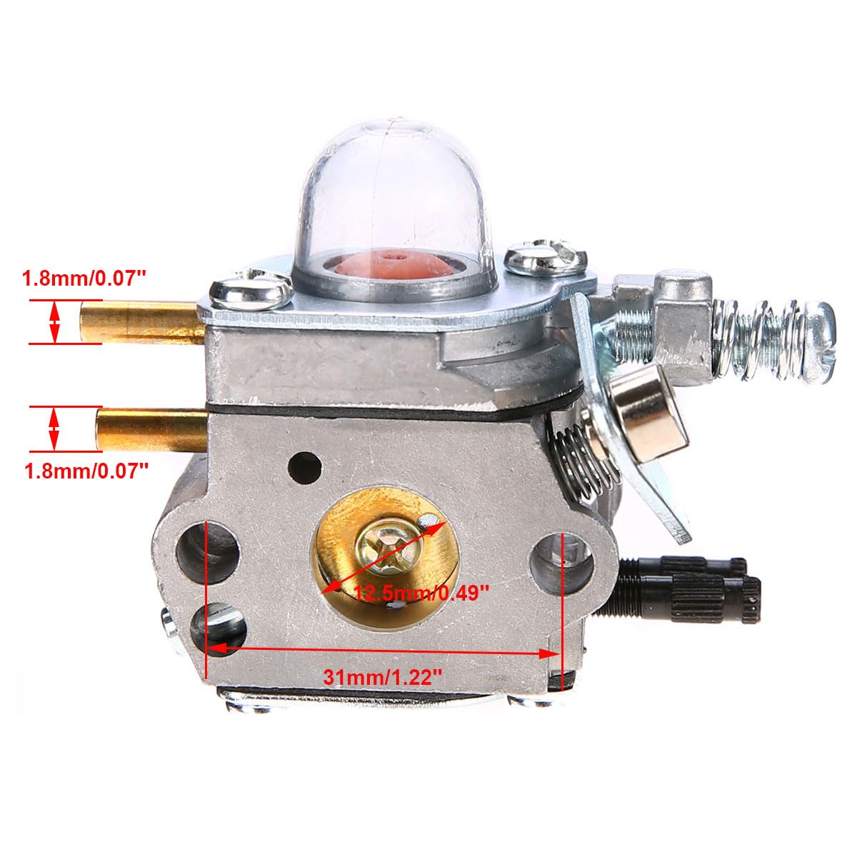 Realman Carburetor Kit Replacement for Echo HC-1500 HC-1600 HC-1800 HC-2000 HC-2400 HC-2410 Hedge Trimmer - Compatible with Zama C1U-K45 C1U-K51 - Perfect for Lawn Care and Landscaping Maintenance