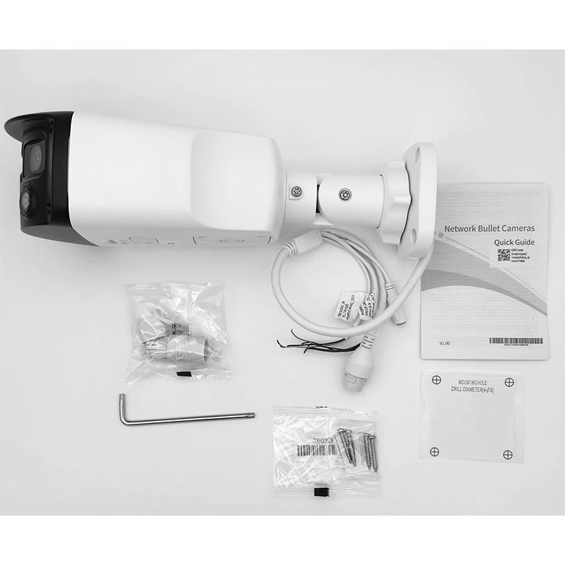 Alibi Vigilant 8MP Dual Lens Security Camera - IP66 Vandal Proof Bullet Camera with Starlight Night Vision & Smart Motion Detection for Home & Business Surveillance (Indoor/Outdoor Use)
