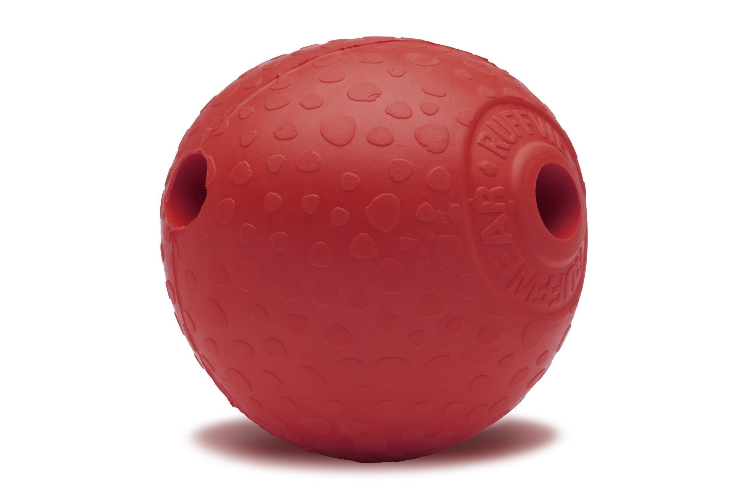 **Ruffwear® Huckama® Dog Toy Ball for Fetch - Durable Red Chew-Resistant Ball for Active Dogs - Perfect for Outdoor Play, Training & Beach Fun**