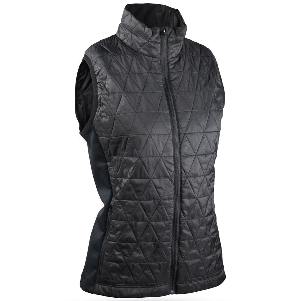 Women's Hybrid Golf Vest - Black | Sun Mountain | Outdoor & Casual Wear