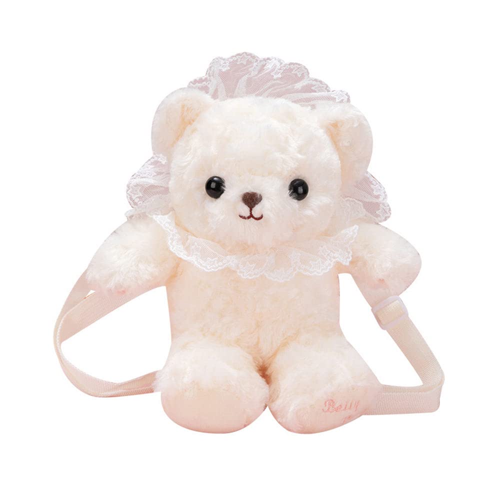 Cute Cartoon Bear Single-Shoulder Plush Pouch - Women's Lovely Shopping Bag for Daily Use | Portable & Stylish | Perfect for Groceries, Beach Trips & Casual Outings