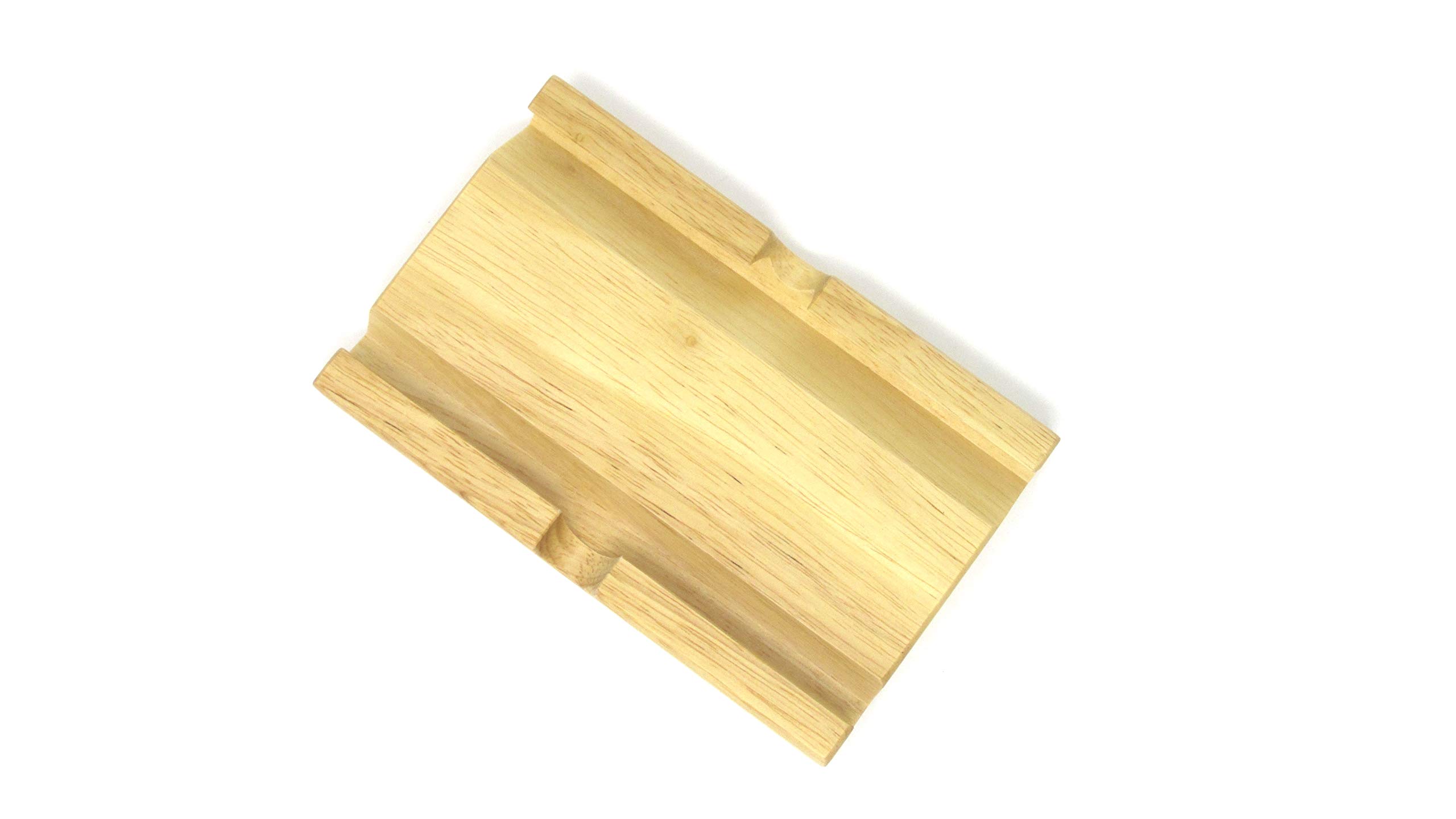 Natural Wood Desktop Stand for Tablet - Adjustable iPad, Kindle & Phone Holder with Dual Angle Slots | Perfect for Work, Reading & Video Calls
