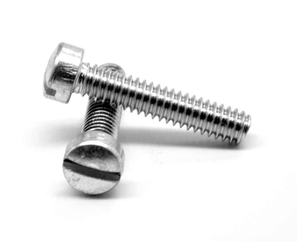 #10-24 x 1 Inch Coarse Thread Machine Screws - Slotted Fillister Head, Low Carbon Steel Zinc Plated (Pack of 5000) - Ideal for DIY Projects, Furniture Assembly & Industrial Applications