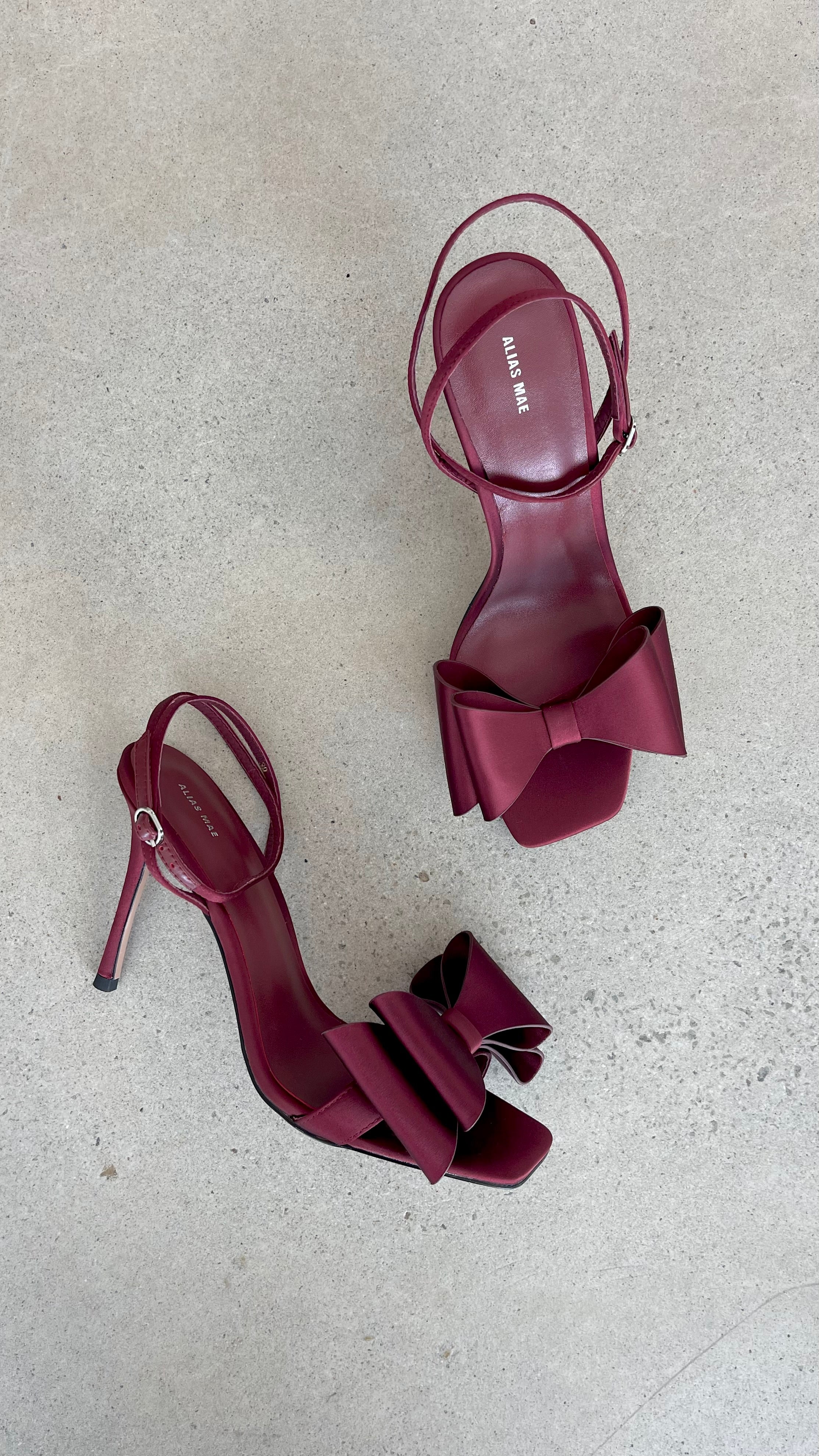 Gabby Heel Burgundy Satin Women's Dress Shoes - Elegant High Heels for Parties, Weddings & Special Occasions