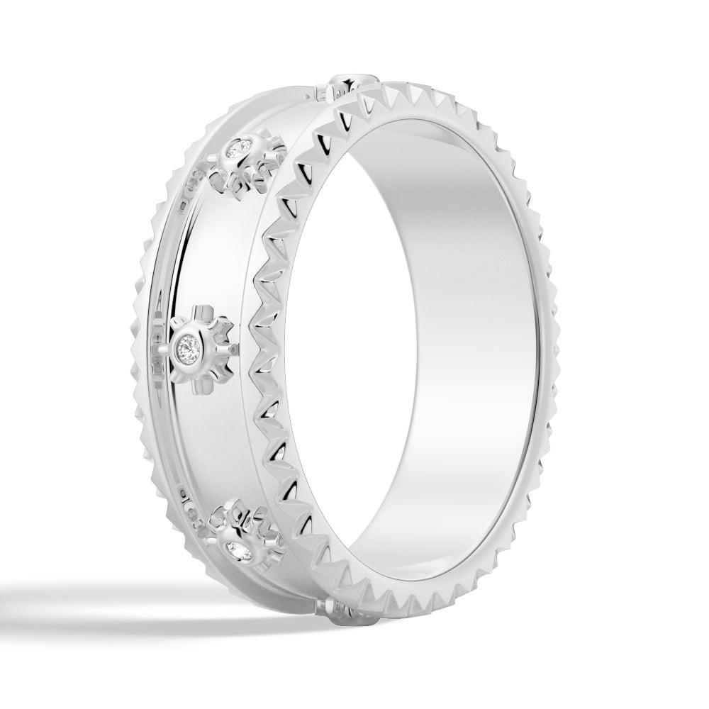 Modern Round Cut Moissanite Fashion Ring for Women - Elegant Sunshine-Inspired Jewelry for Engagement, Wedding & Everyday Wear