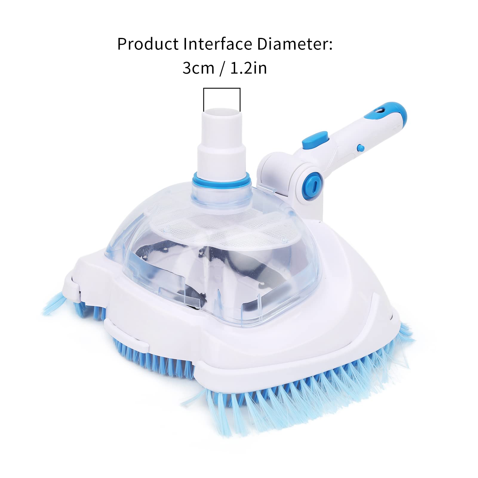 Pool Vacuum Head - Manual Suction Pool Cleaner for Efficient Swimming Pool Cleaning | Reaches Tight Corners & Steps | Ideal for In-Ground & Above Ground Pools