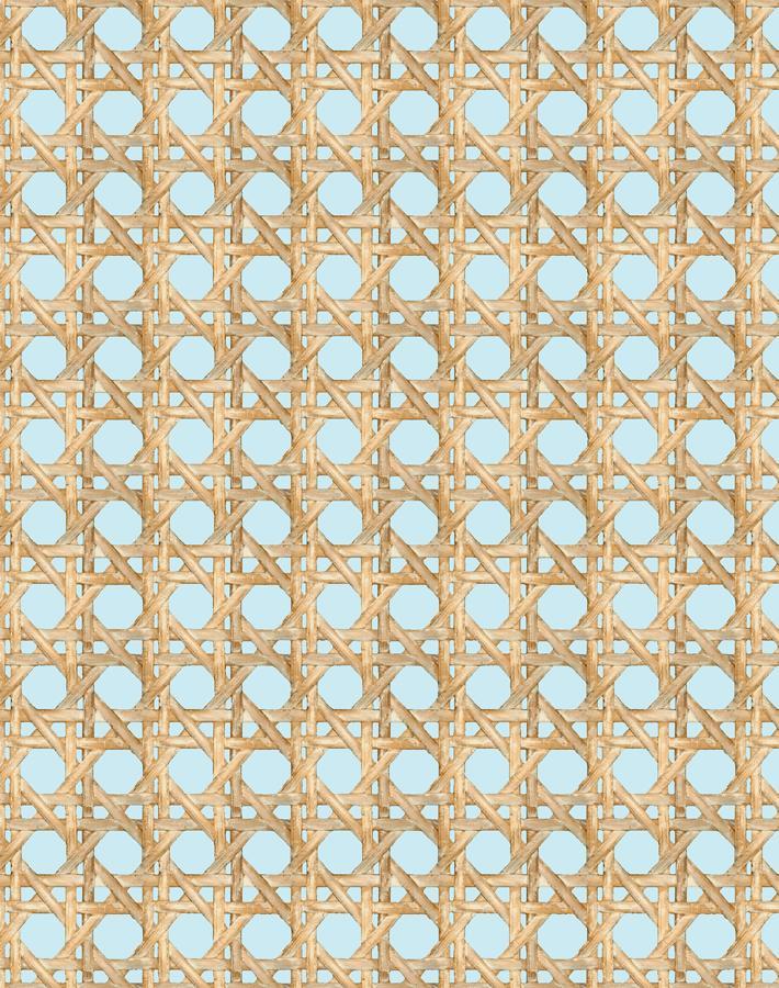 Wallshoppe Sky Faux Large Caning Wallpaper - Peel and Stick Removable Wallpaper for Living Room, Bedroom, and Home Office Decor