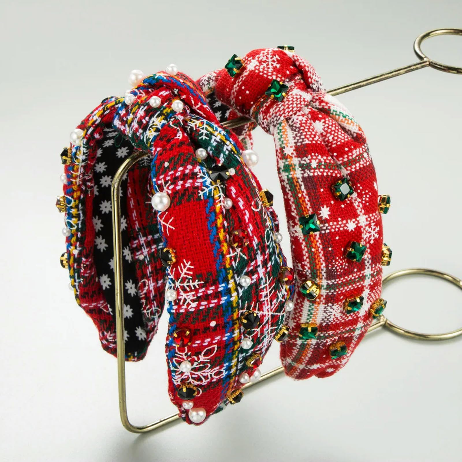 Christmas Headbands for Women & Girls - Cute Cartoon Hair Bands, Hair Bows & Hair Accessories for Holiday Parties & Festive Outfits