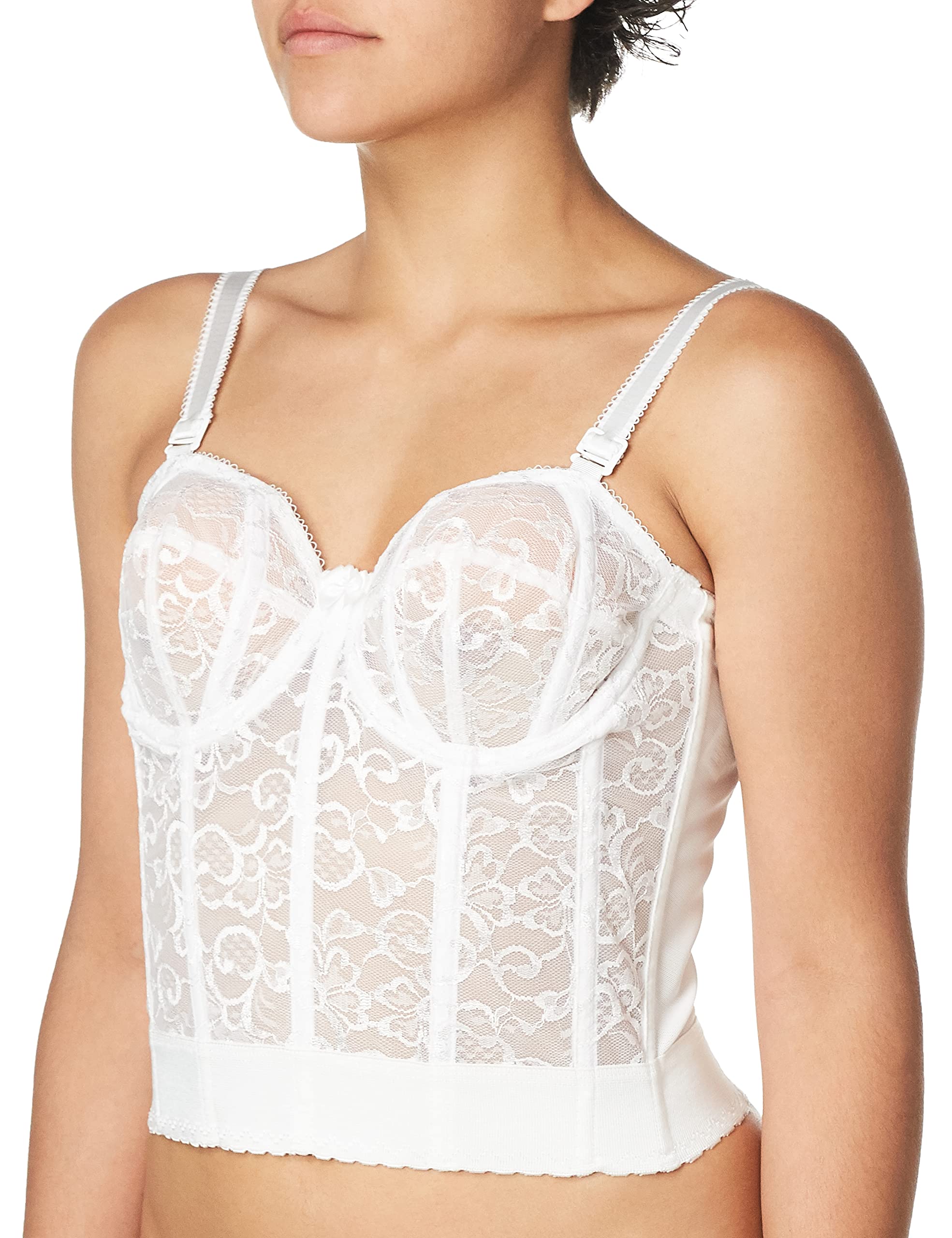 Goddess Women's Lace Bridal Bustier Bras - Sexy Corset Top for Wedding, Boudoir & Special Occasions