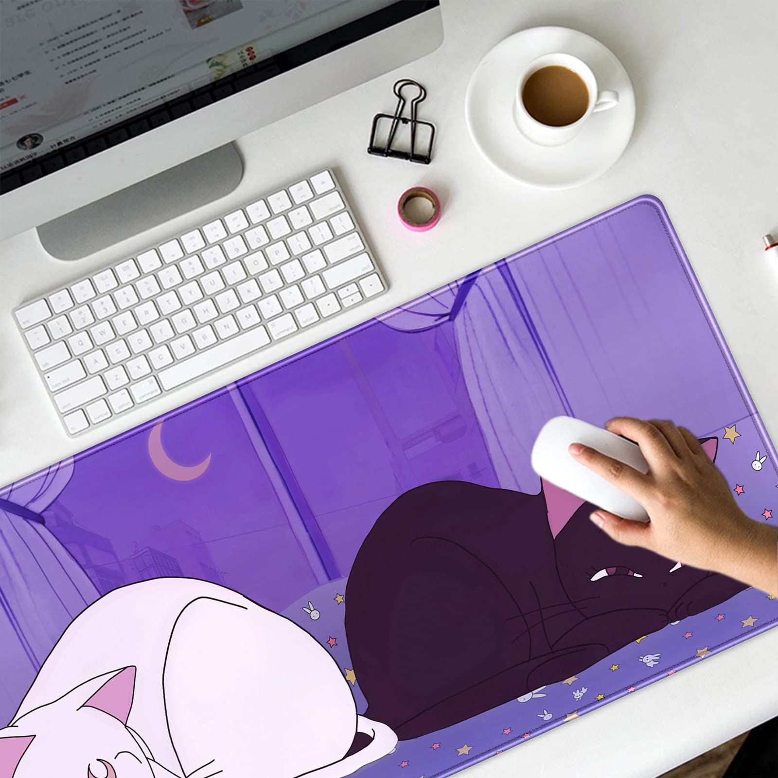 Anime Kawaii Cute Cat XXL Gaming Mouse Pad - 31.5