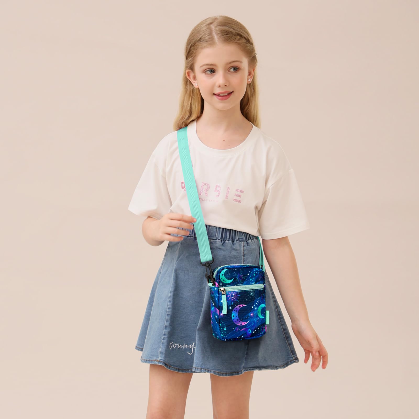 Choco Mocha Kids Crossbody Purse for Girls Age 8-12 - Stylish & Functional Mini Handbag for School, Travel & Playdates