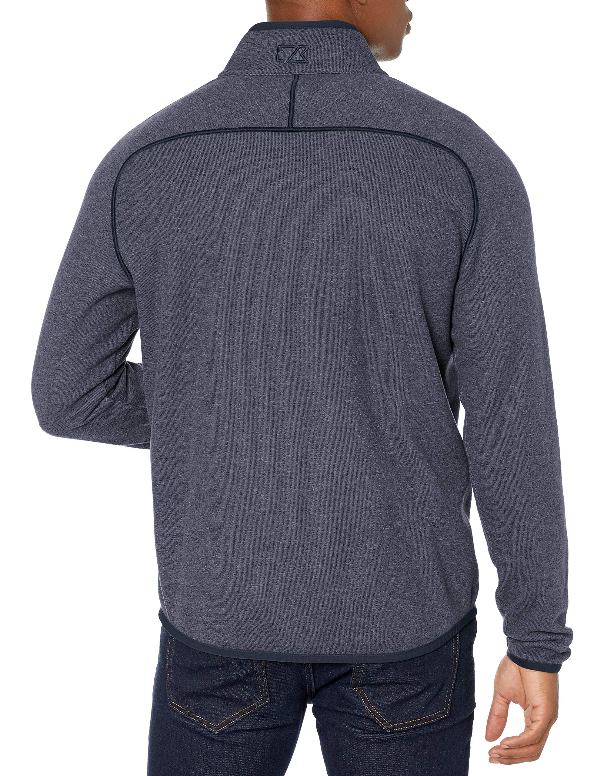 Cutter & Buck Men's Big & Tall Full Zip Jacket - Lightweight Water-Resistant Windbreaker for Outdoor Activities & Casual Wear