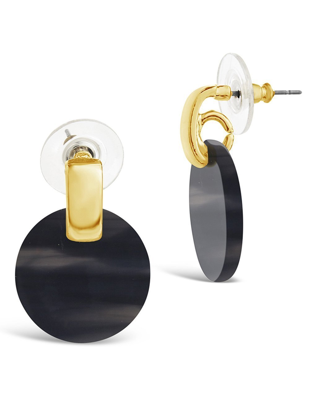 Elegant Circle Resin Stud Earrings for Women - Hypoallergenic Fashion Jewelry Gift - Perfect for Daily Wear, Parties & Special Occasions