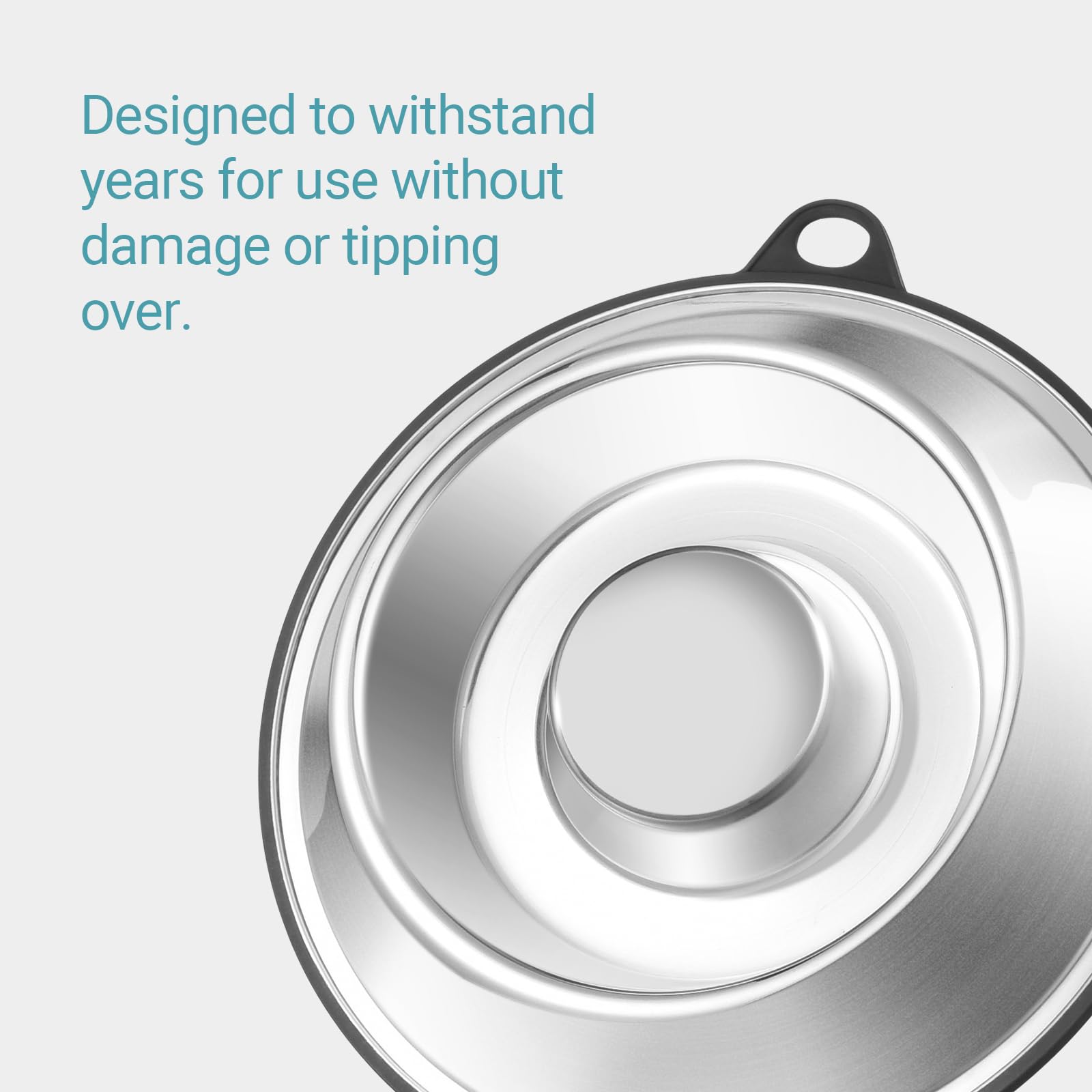 PEGGY11 Stainless Steel Slow Feeder Dog Bowl - 5 Cup Capacity for Large Breed Dogs - Anti-Gulping Pet Food Dish for Fast Eaters - Perfect for Mealtime Anxiety & Digestion Aid