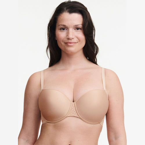 Chantelle Lucie Lace T-Shirt Bra Sirocco - Seamless Comfort for Everyday Wear | Perfect Under T-Shirts & Work Attire