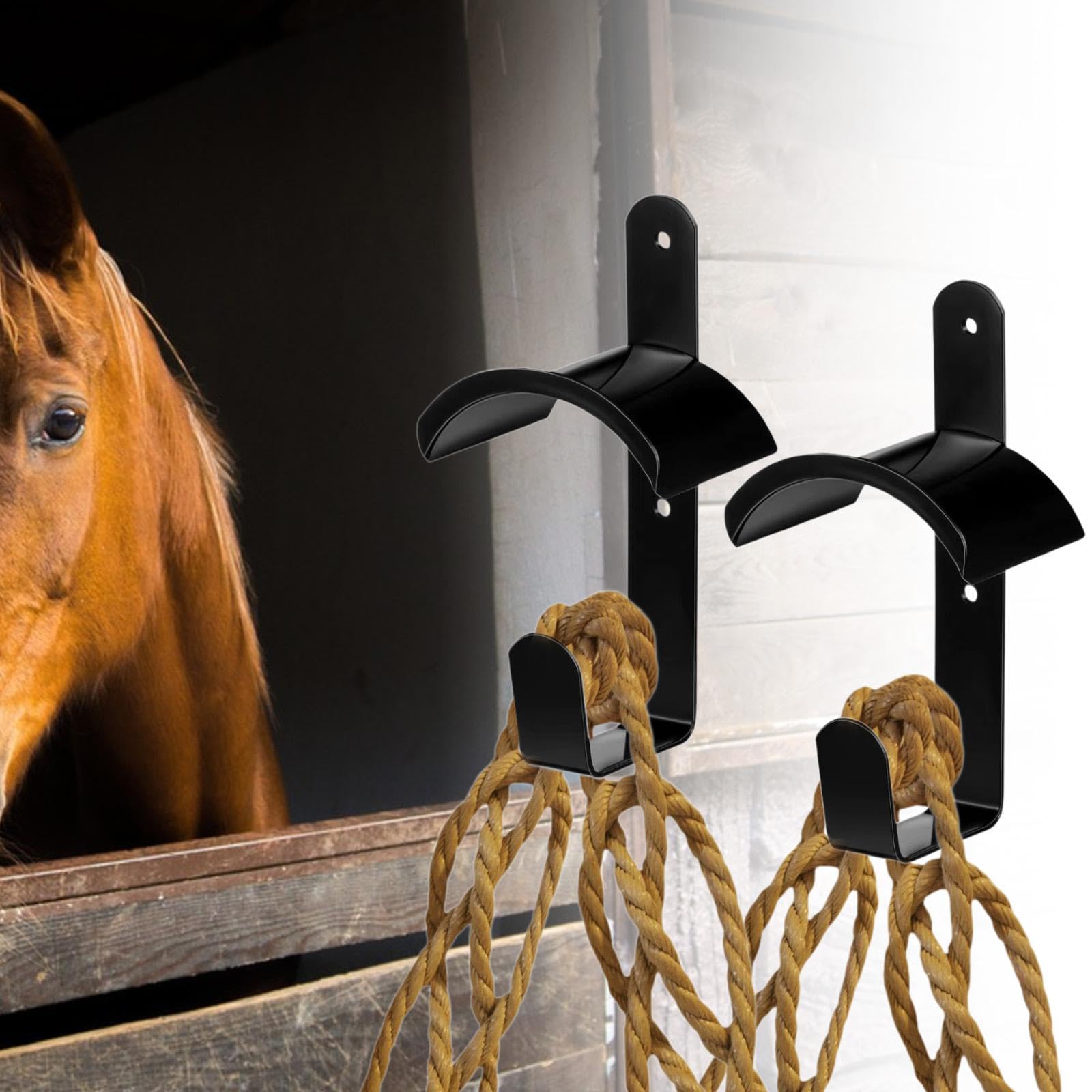 Premium Horse Bridle Hooks & Tack Room Organizer - Durable Bridle Rack for Halter Storage - Perfect for Stable, Barn & Equestrian Gear Organization