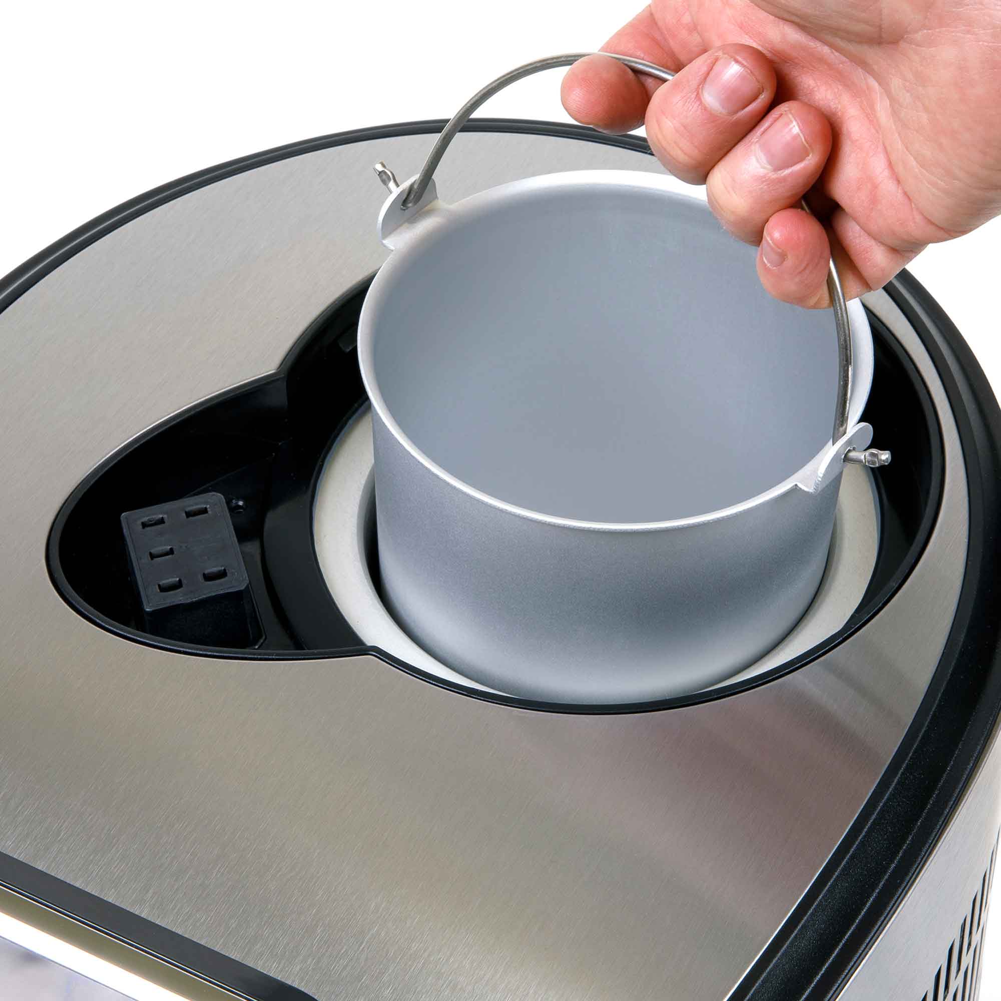 Baridi 1.5L Ice Cream Maker Machine with Fast Freeze Compressor - Make Homemade Gelato, Sorbet & Frozen Yogurt - Perfect for Parties, Desserts & Family Treats