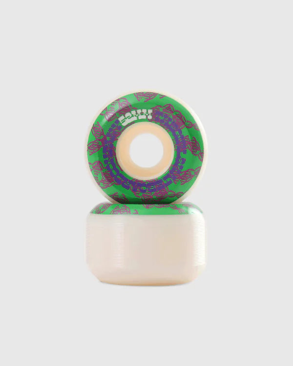 Girl WR41 Vibrating Wheels - 52mm Multi-Colored Skateboard Wheels for Smooth Rides & Tricks | Perfect for Street Skating & Park Performance