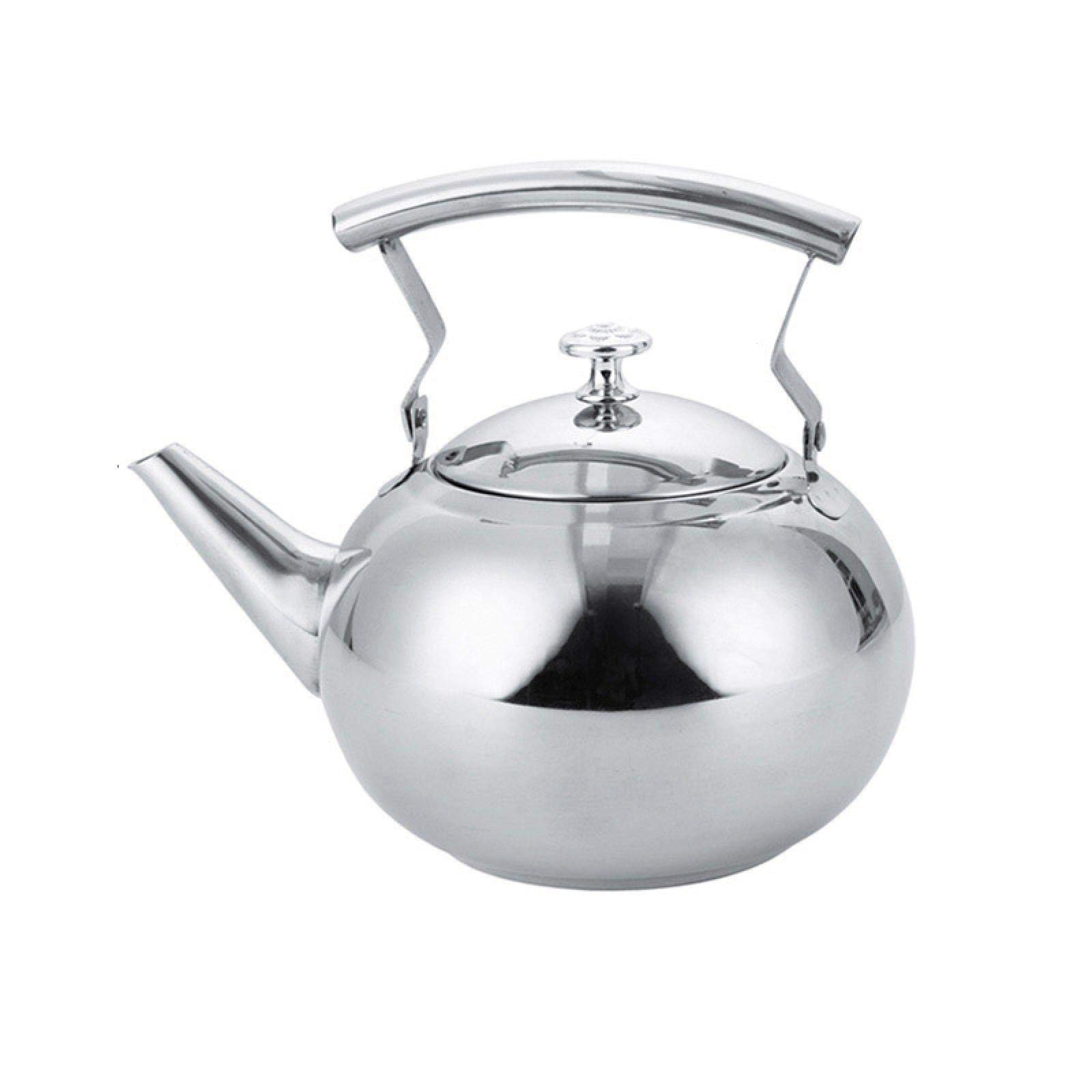 Premium Stainless Steel Teapot with Removable Tea Infuser - 1L Capacity, Induction & Gas Stove Compatible - Perfect for Brewing Oolong, Herbal Tea & Coffee - Ideal for Home, Office & Tea Ceremonies