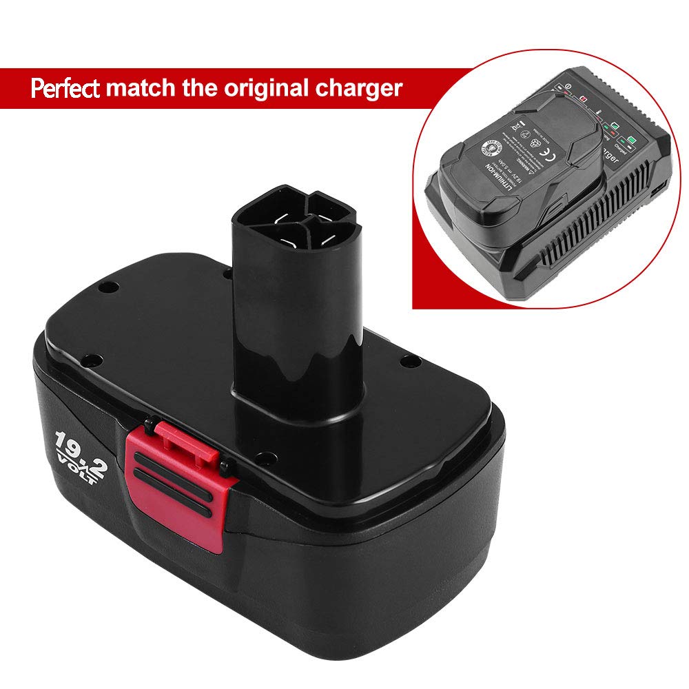 2-Pack Craftsman 19.2V C3 Replacement Battery - Compatible with DieHard 1323903, 130279005, 11375, 11045, 315.115410, 315.11485 - 2.0Ah Lithium-Ion Power for Cordless Drills & DIY Tools - Perfect for Home Improvement Projects & Professional Workshop Use