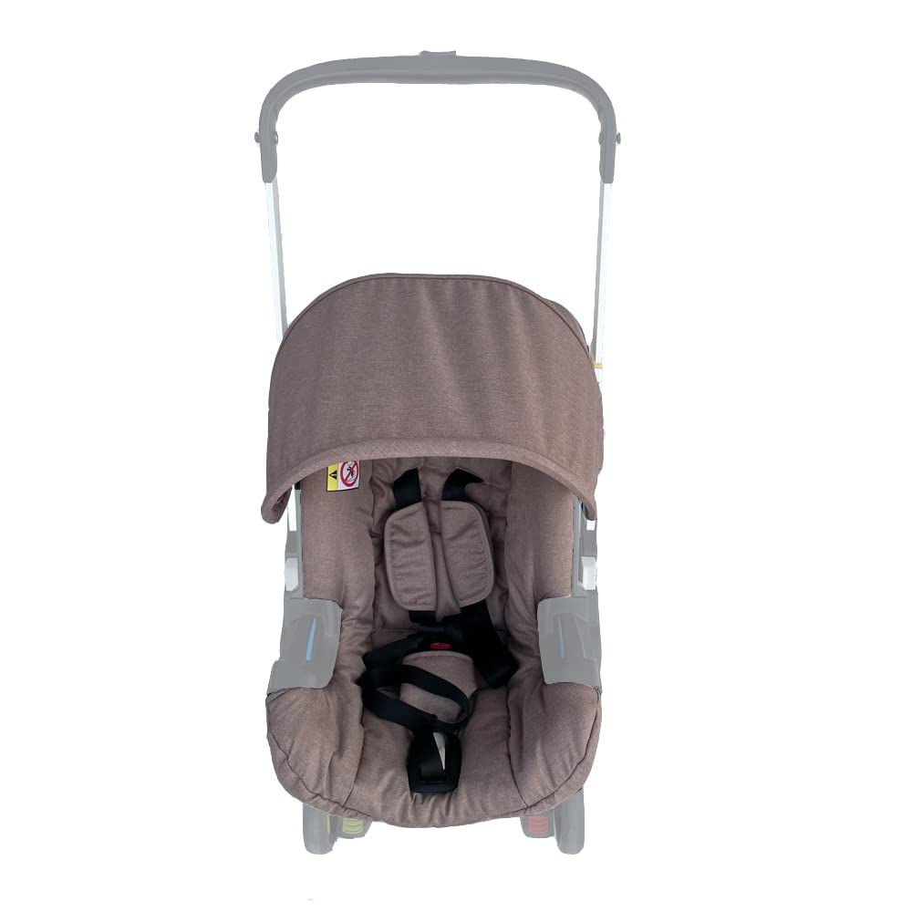 **Doona Car Seat & Stroller Accessories - Seat Cushion Changing Kit, Sun Shade & Canopy in Brown | Perfect for Travel, Baby Care & Outdoor Protection**