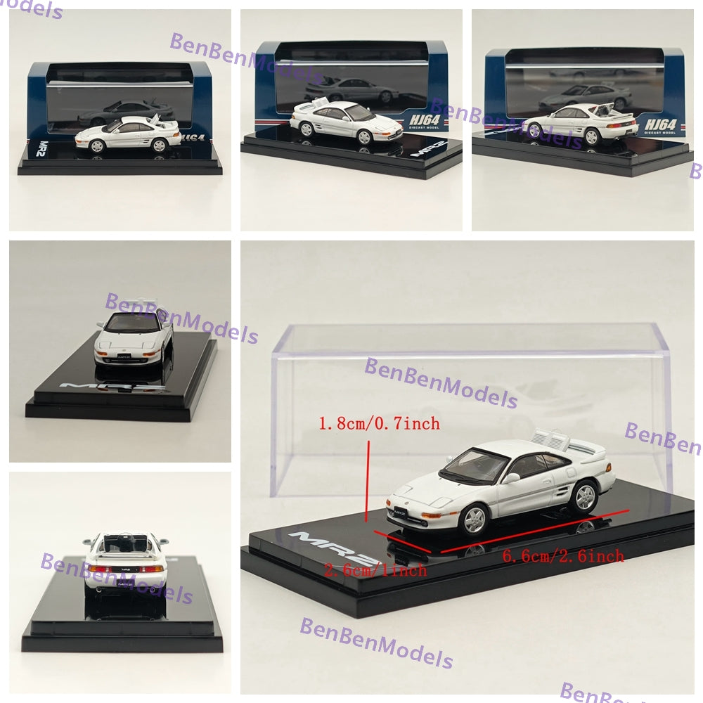 1/64 Scale Toyota MR2 (SW20) GT-S 1991 Diecast Model Car - Limited Edition Collectible for Car Enthusiasts & Hobbyists - Perfect for Display, Gifts, and Model Car Collections