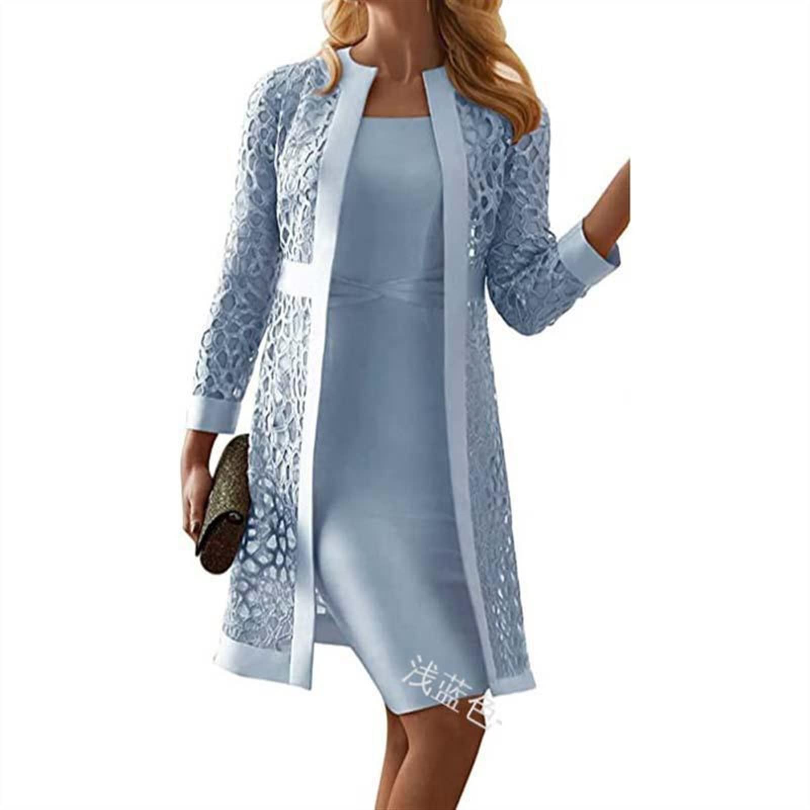 Plus Size Women's Lace Robe Set - Sexy Hollow Out Bridal Wedding Dressing Gown, Bathrobe & Nightgown (Large, Color C) - Perfect for Bridal Showers, Honeymoon Nights & Romantic Getaways