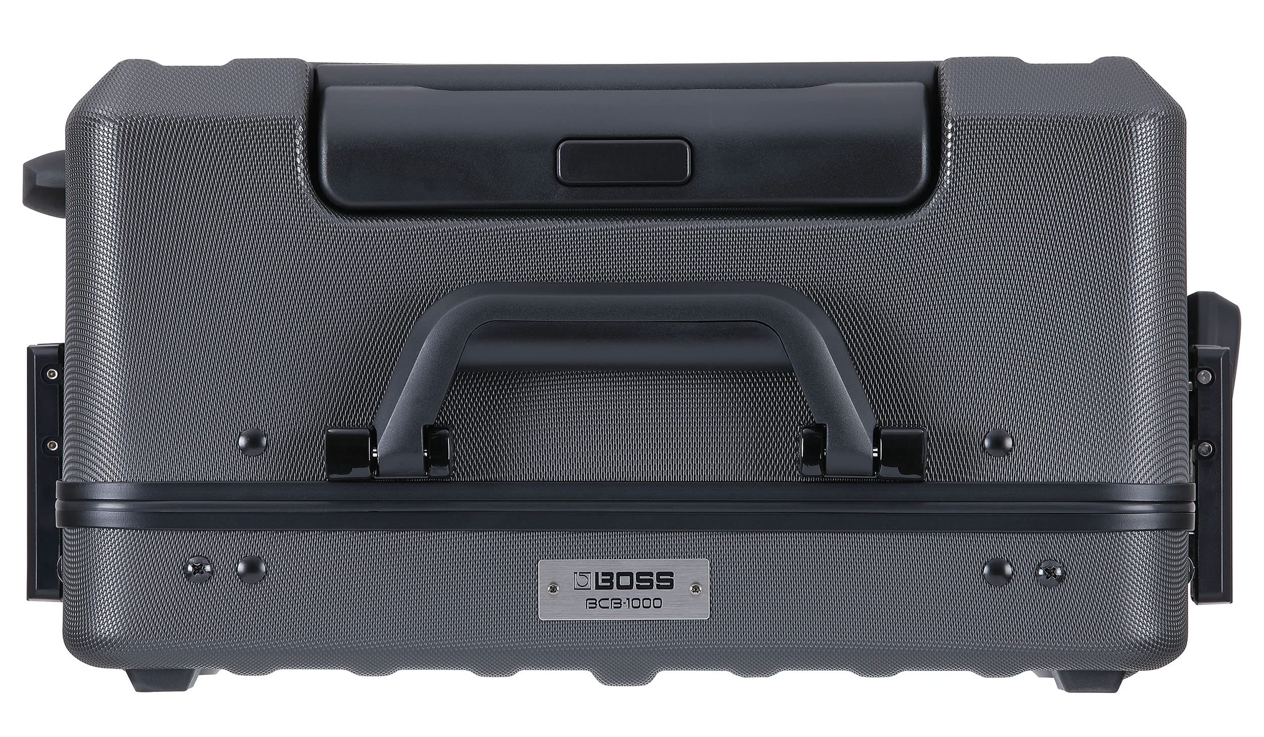BOSS BCB-1000X Heavy Duty Guitar Effects Pedal Case with Retractable Handle, Wheels & Removable Aluminum Board - Durable Protection for Touring Musicians - Perfect for Live Performances, Studio Sessions & Traveling Guitarists