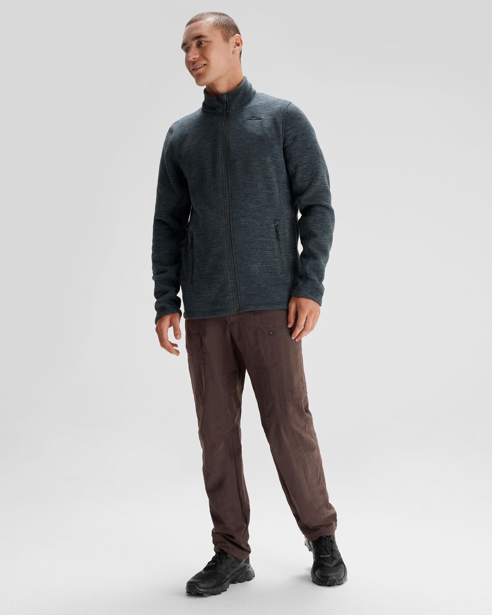 Men's Aikman Fleece Jacket - Soft & Warm Winter Outerwear for Casual Wear & Outdoor Activities | Night Marle Color