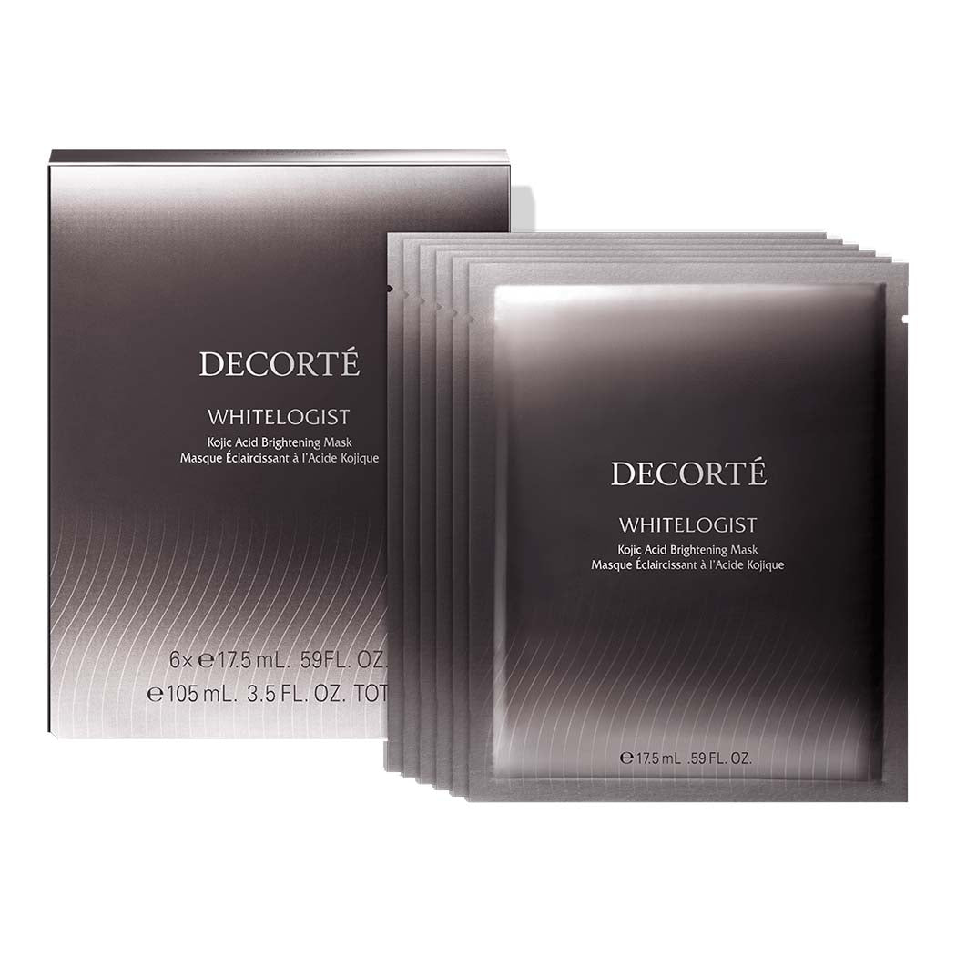 DECORTÉ Whitelogist Brightening Mask - Brightening & Hydrating Facial Sheet Mask for Glowing Skin | Perfect for Night Routine & Skincare Regimen