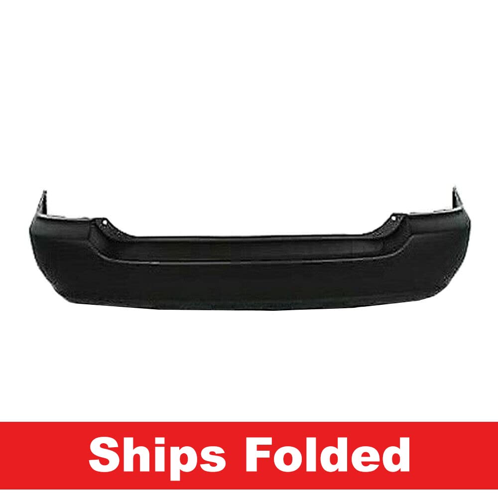 Primed Rear Bumper Cover for 2001-2003 Toyota Highlander - TO1100240 & 5215948900 | Perfect Fit Replacement Part | Durable & Easy Installation for Auto Body Repair