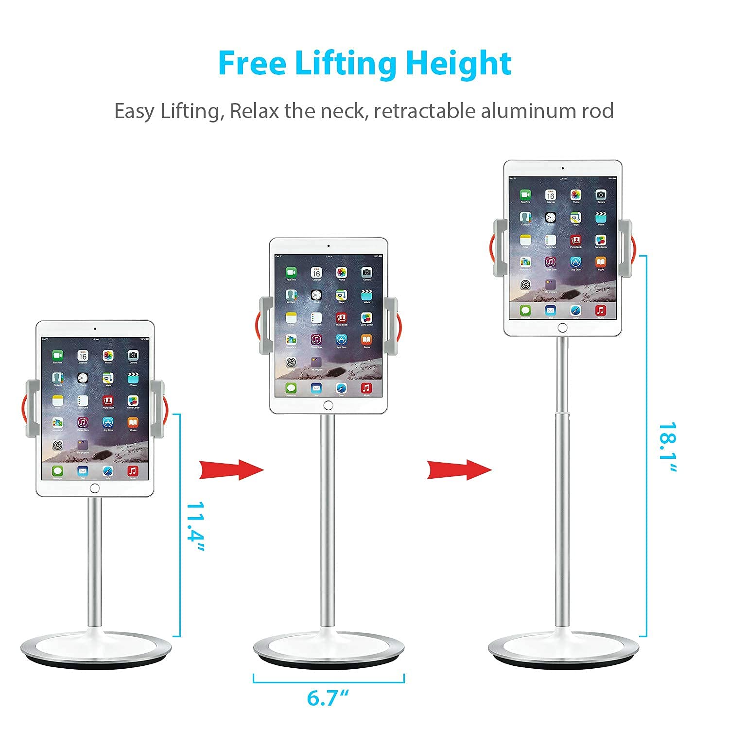 SAIJI Adjustable Laptop Stand for Bed - Foldable Laptop Table with Tablet & Phone Holder (Gray X-Large, Silver) - Perfect for Working, Reading & Watching Movies in Bed or on the Couch